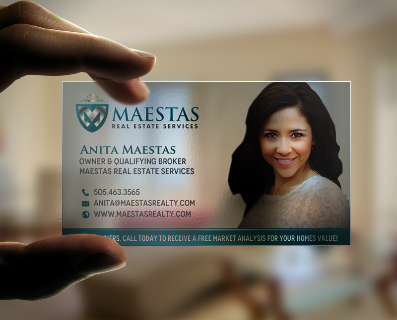 Business Card Design by chandrayaan.creative for Maestas Real Estate Services  | Design #12348190