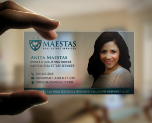 Business Card Design by chandrayaan.creative for Maestas Real Estate Services  | Design: #12348190