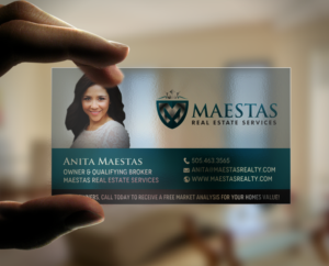 Business Card Design by chandrayaan.creative for Maestas Real Estate Services  | Design: #12348382