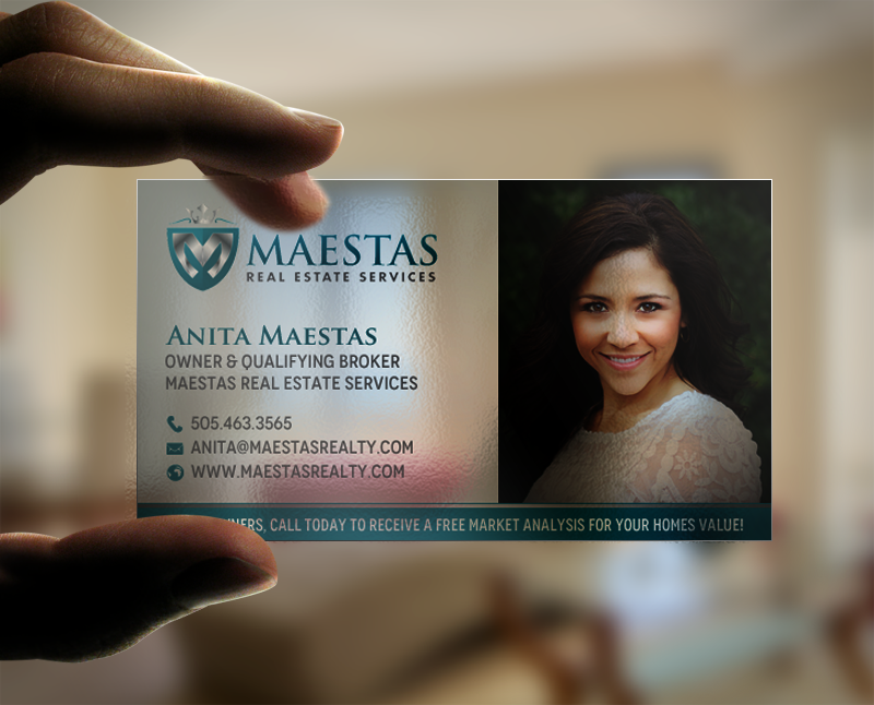 Business Card Design by chandrayaan.creative for Maestas Real Estate Services  | Design #12348384