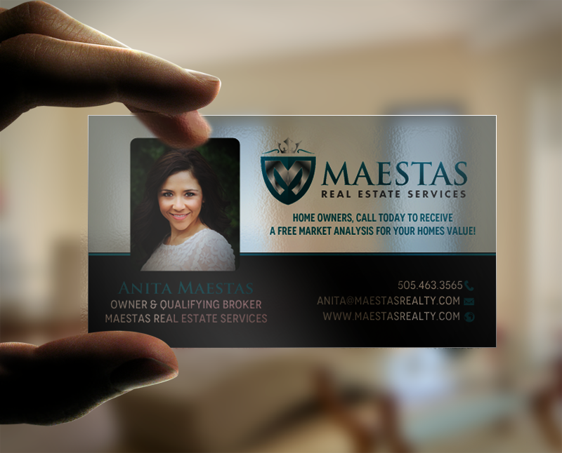 Business Card Design by chandrayaan.creative for Maestas Real Estate Services  | Design #12348479