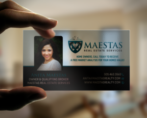 Business Card Design by chandrayaan.creative for Maestas Real Estate Services  | Design: #12348479