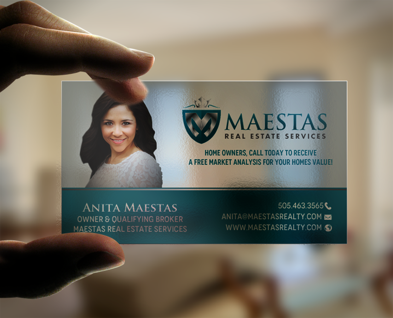 Design de Carte de Visite par chandrayaan.creative pour Maestas Real Estate Services  | Design #12348533