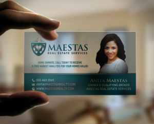 Business Card Design by chandrayaan.creative for Maestas Real Estate Services  | Design: #12348553