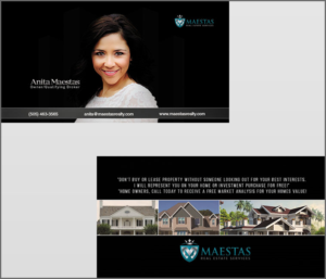 Business Card Design by Real1 Studios for Maestas Real Estate Services  | Design: #12334035