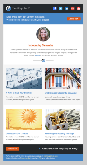 Email Marketing Design by techmips