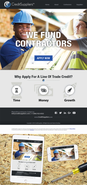 Design de Marketing Électronique par La Rata Web pour CreditSuppliers | Design : #11885902