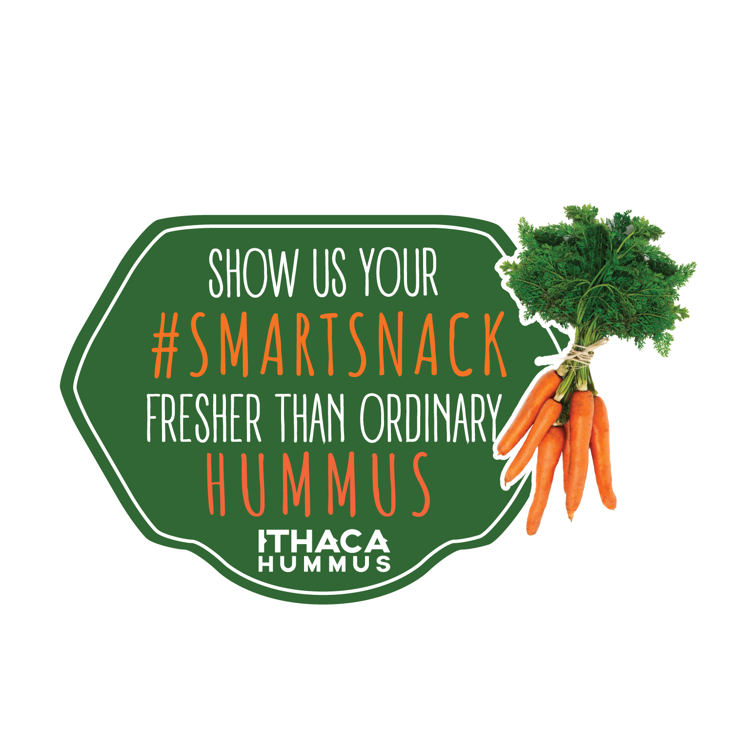 Sticker Design by Kristina Andonoff for Ithaca Hummus | Design #11868977