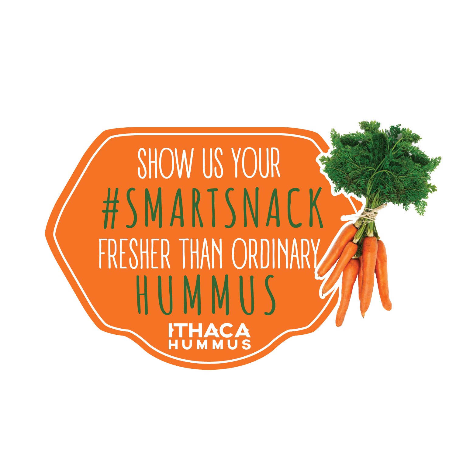 Sticker Design by Kristina Andonoff for Ithaca Hummus | Design #11868978