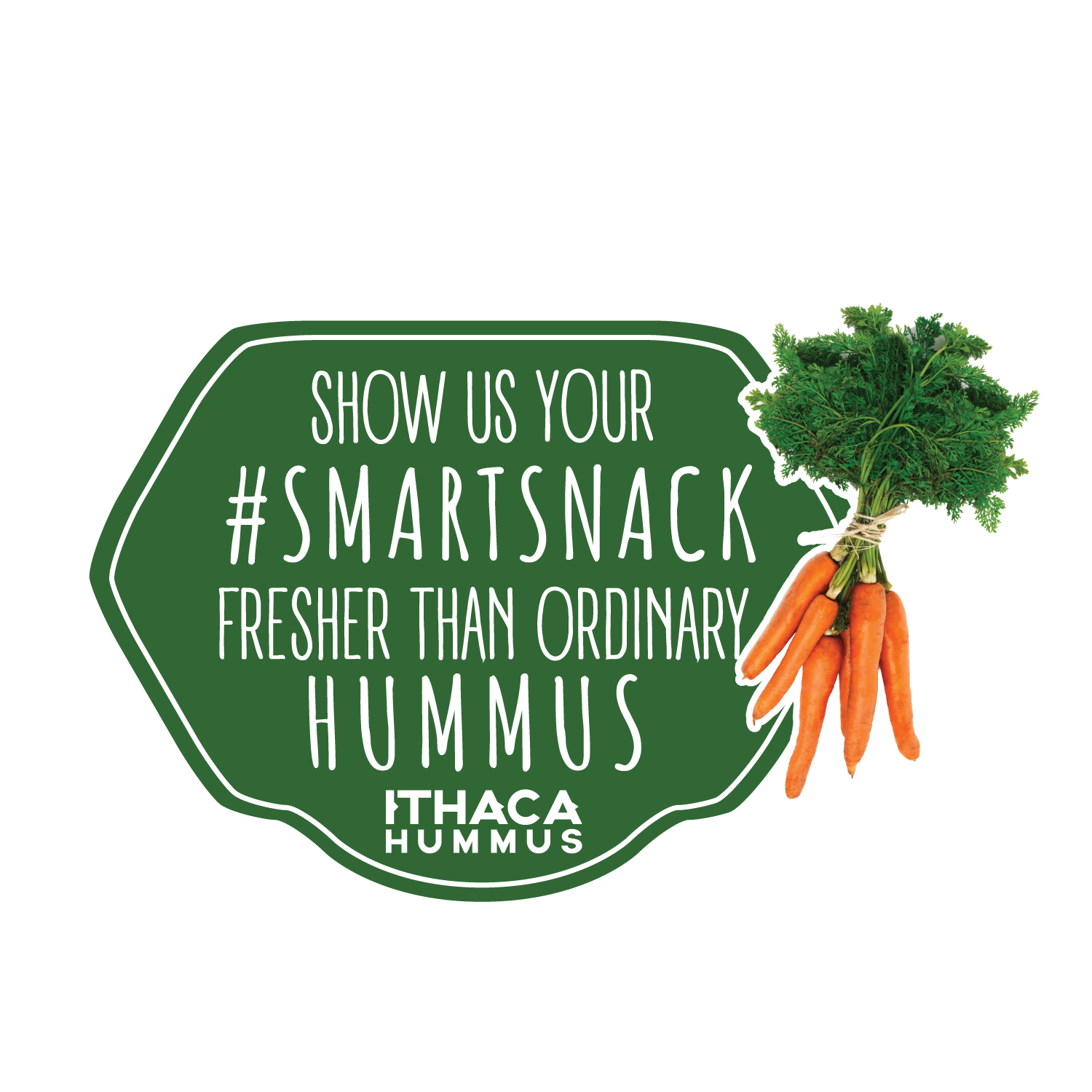 Sticker Design by Kristina Andonoff for Ithaca Hummus | Design #11984764
