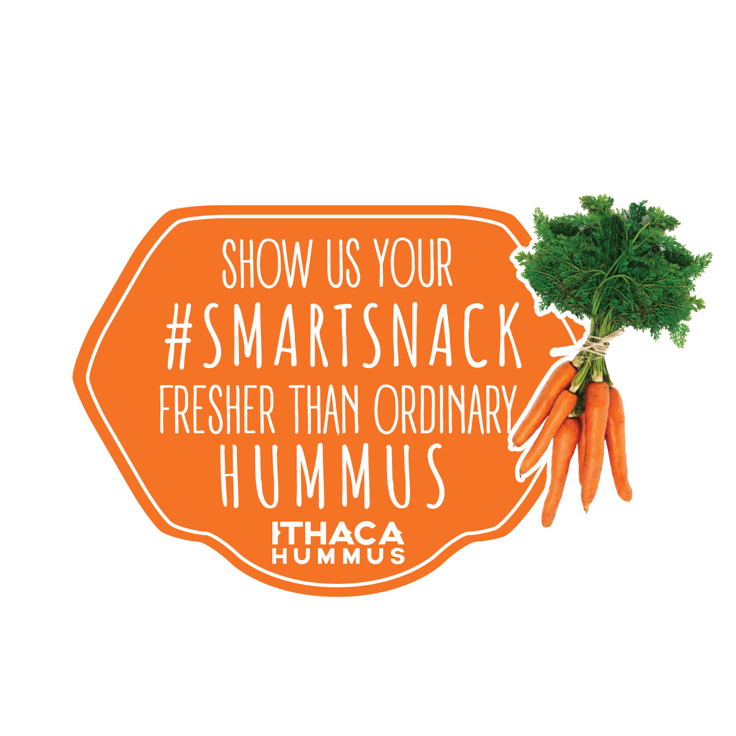 Sticker Design by Kristina Andonoff for Ithaca Hummus | Design #11984766