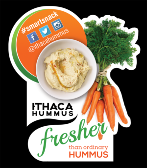 Sticker Design by Akshar Shailesh for Ithaca Hummus | Design: #11861927