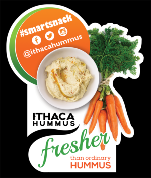 Sticker Design by Akshar Shailesh for Ithaca Hummus | Design: #11868283