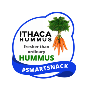 Ithaca Hummus Point of Sale Merchandising Designs | Sticker Design by maricreatives