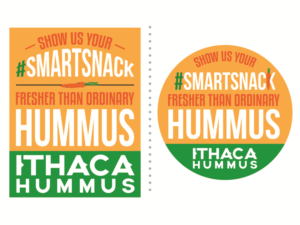 Sticker Design by Red-Tailed Hawkeye for Ithaca Hummus | Design: #11857065