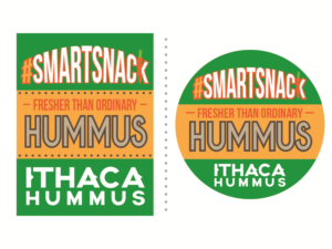 Sticker Design by Red-Tailed Hawkeye for Ithaca Hummus | Design: #11874406