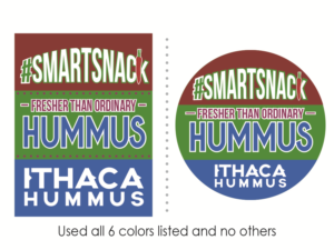 Sticker Design by Red-Tailed Hawkeye for Ithaca Hummus | Design: #11881544