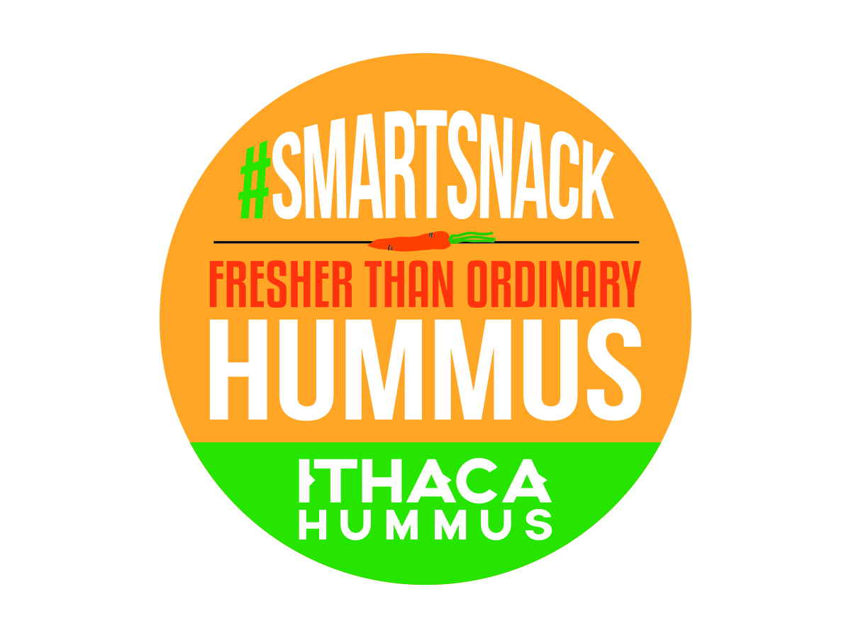 Sticker Design by Red-Tailed Hawkeye for Ithaca Hummus | Design #11921401