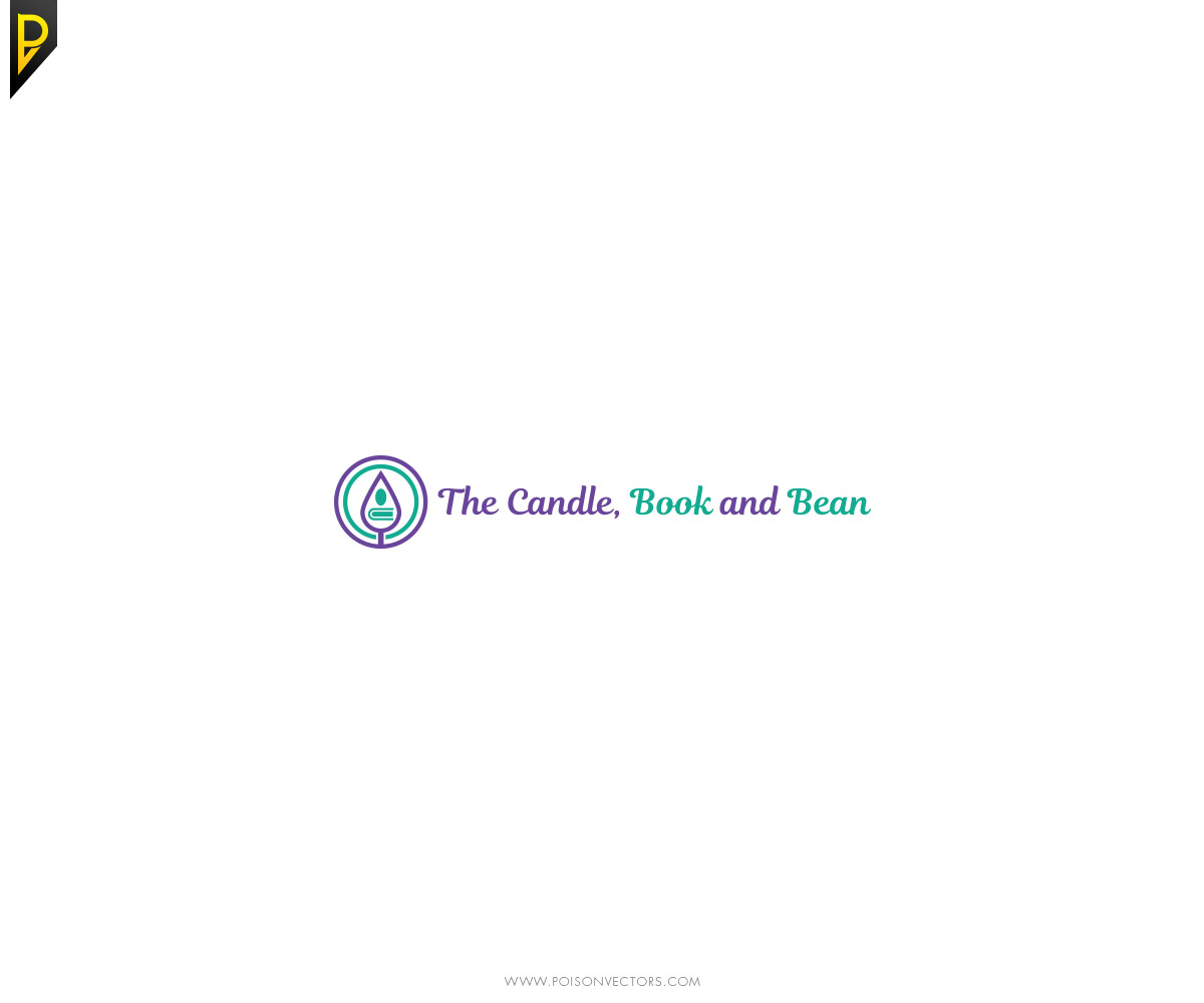 Logo Design by poisonvectors for The Candle, Book and Bean | Design #11864569