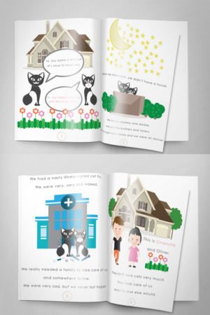 Looking for illustrator for boy cat and girl cat's children's book! Fun project! | Illustration Design by Zane_Graph_Design
