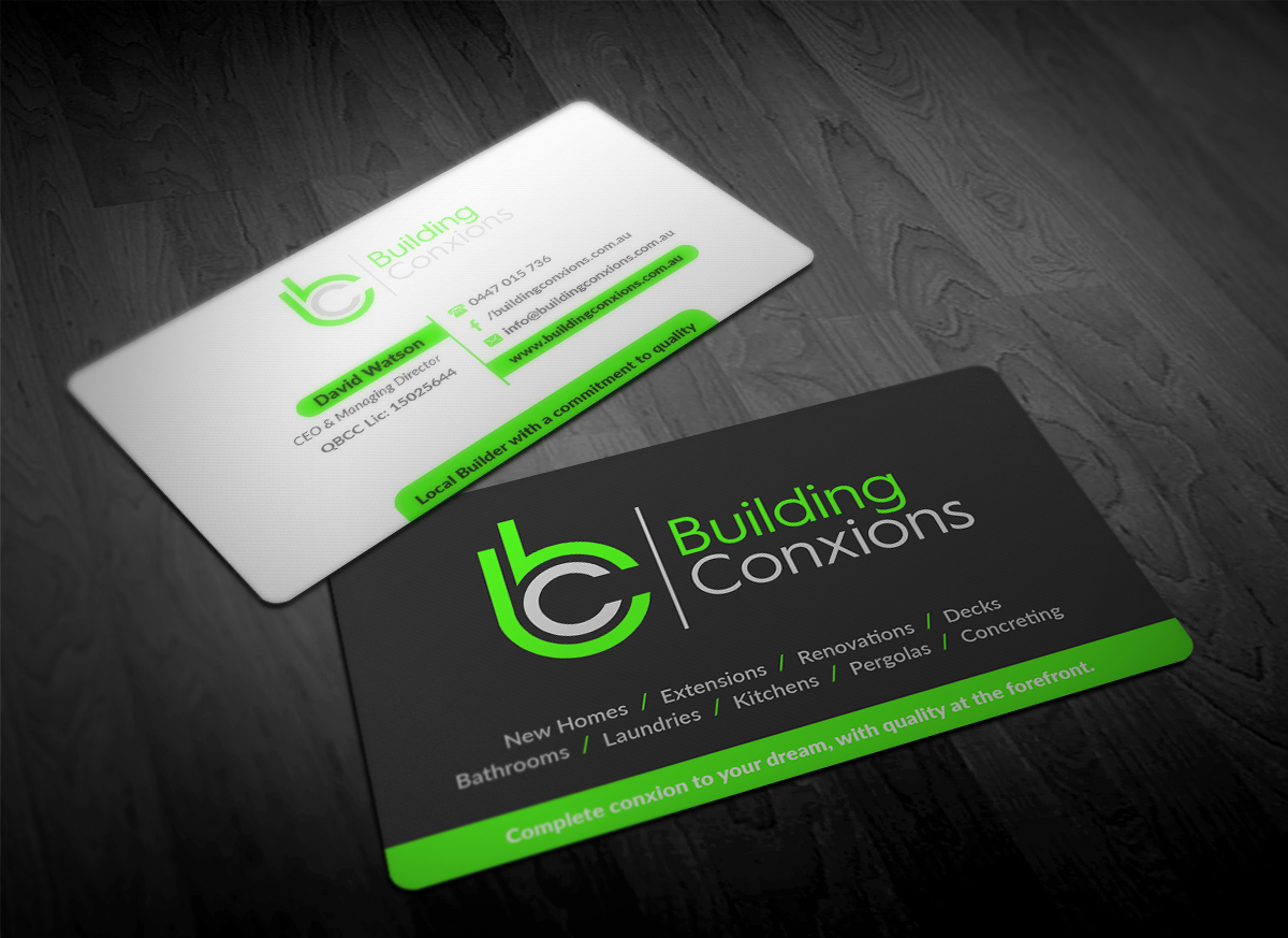 Business Card Design by Pointless Pixels India for Building Conxions | Design #11896349