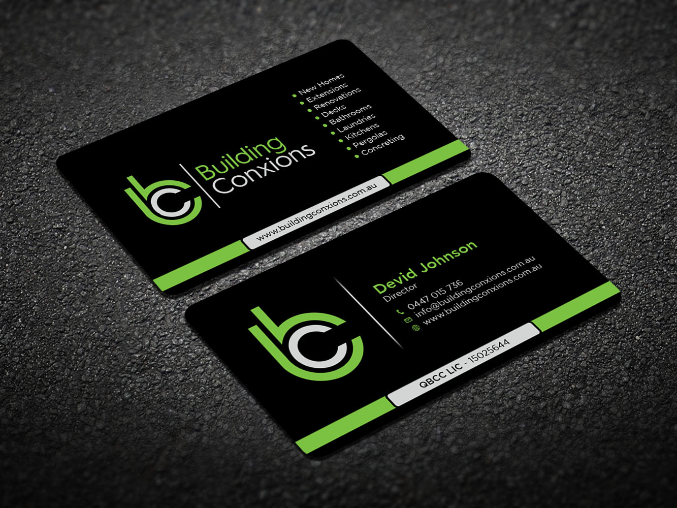 Business Card Design by Verified artistry (Design garden) for Building Conxions | Design #11907880