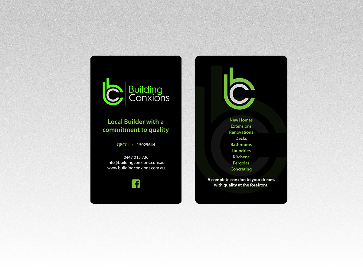 Business Card Design by Creations Box 2015 for Building Conxions | Design #11909625