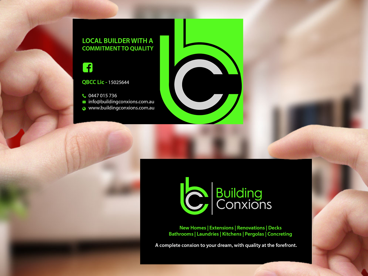 Business Card Design by Creations Box 2015 for Building Conxions | Design #11909626