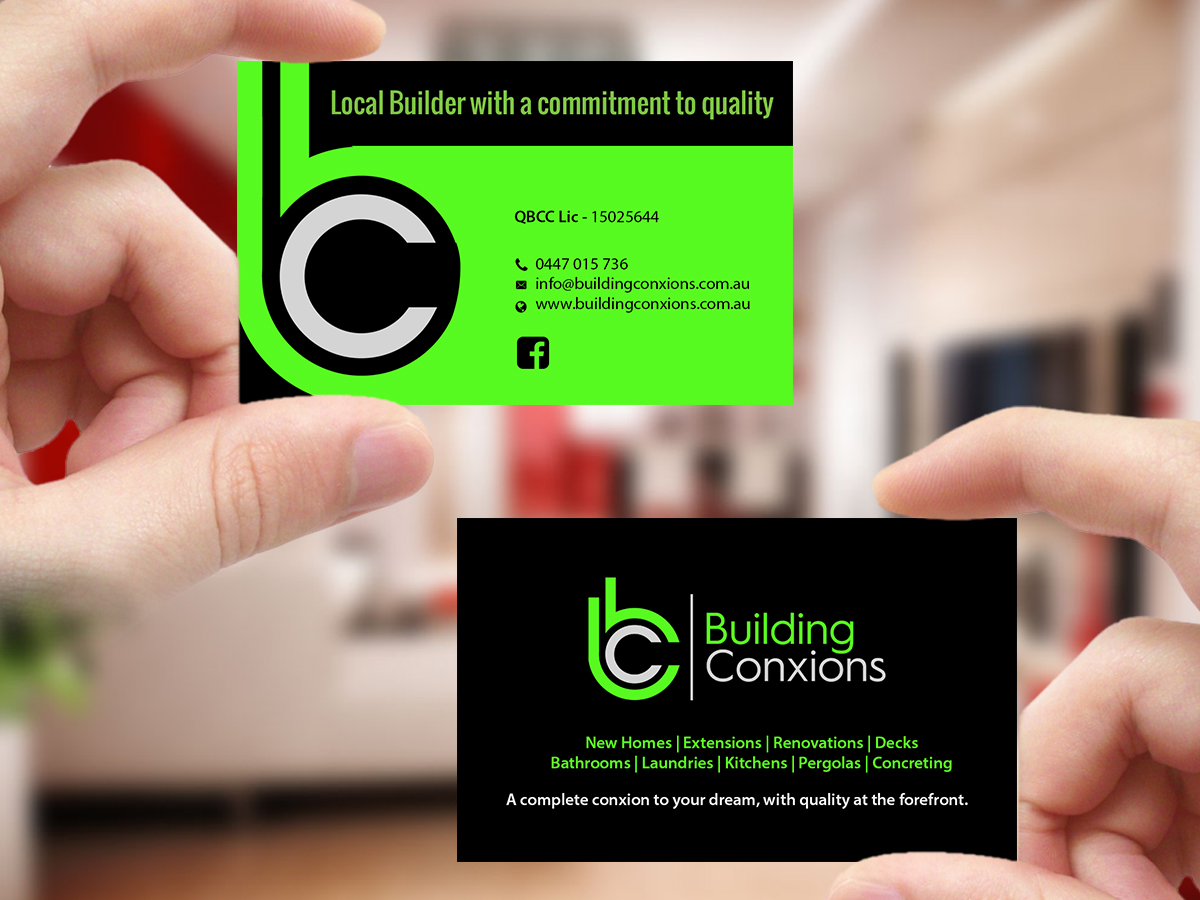 Business Card Design by Creations Box 2015 for Building Conxions | Design #11909628