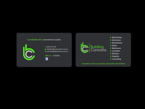 Business Card Design by Creations Box 2015 for Building Conxions | Design: #11909630