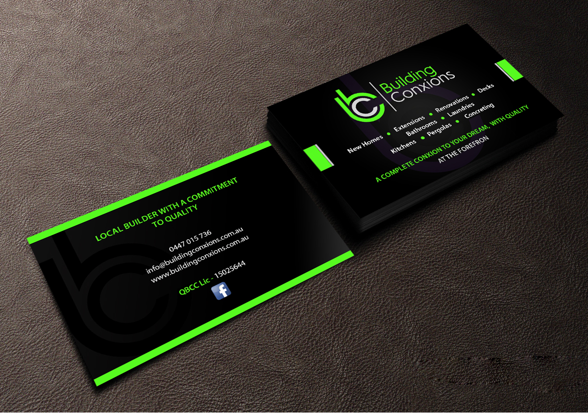 Business Card Design by Creations Box 2015 for Building Conxions | Design #11909650