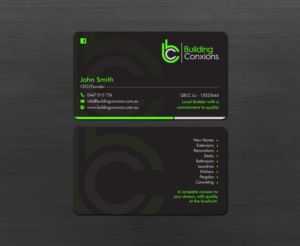 Business Card Design by chandrayaan.creative for Building Conxions | Design: #11906340