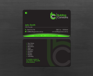 Business Card Design by chandrayaan.creative for Building Conxions | Design: #11906341