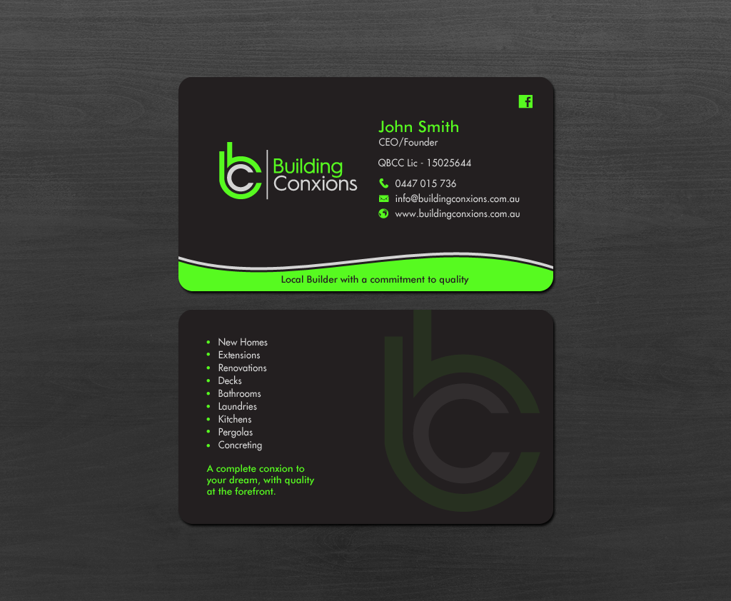 Business Card Design by chandrayaan.creative for Building Conxions | Design #11906342