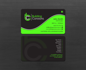 Business Card Design by chandrayaan.creative for Building Conxions | Design: #11906348