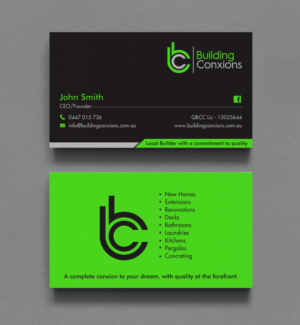Business Card Design by chandrayaan.creative for Building Conxions | Design: #11906350