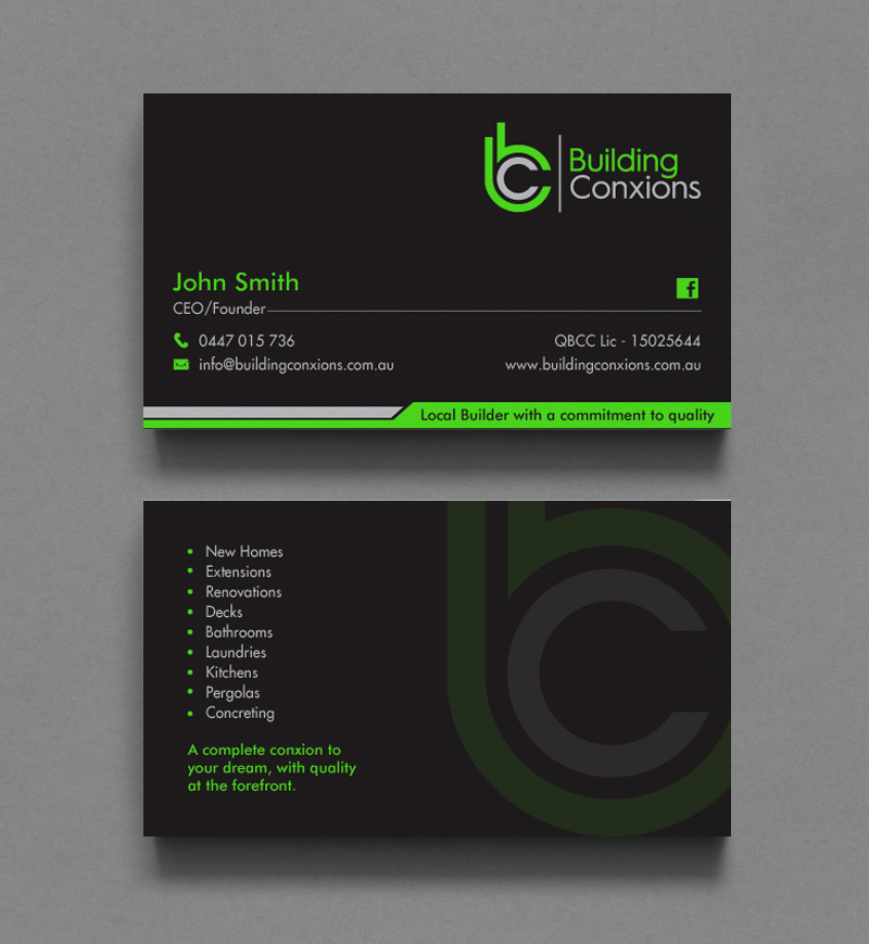 Business Card Design by chandrayaan.creative for Building Conxions | Design #11906351
