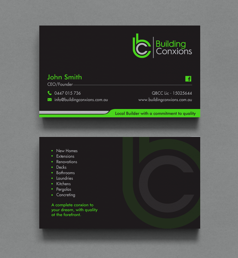 Business Card Design by chandrayaan.creative for Building Conxions | Design #11906352