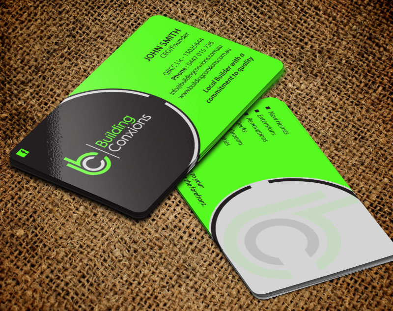 Diseño de Tarjeta de Presentación por chandrayaan.creative para Building Conxions | Diseño #11918971