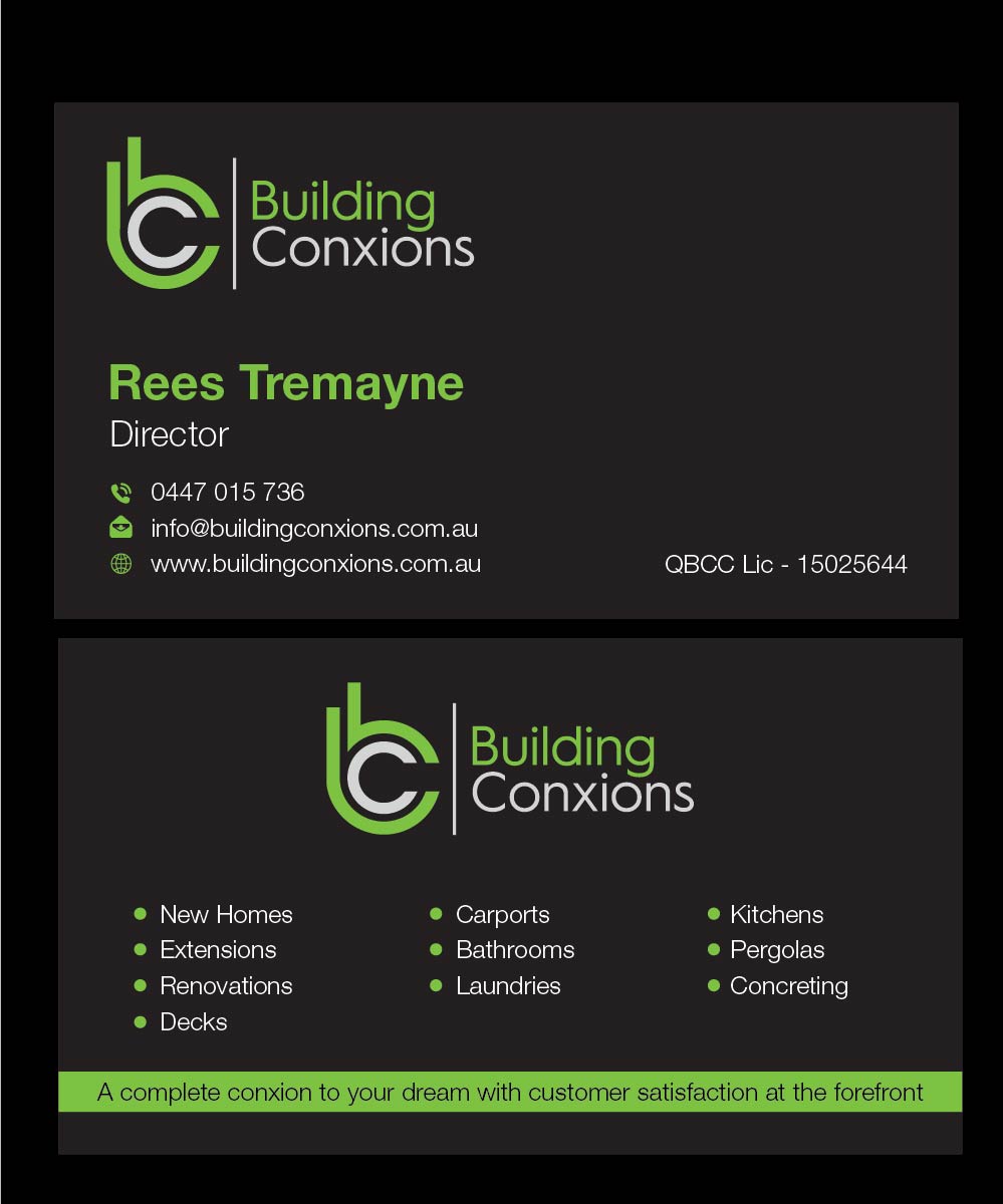 Business Card Design by Isnah Logo for Building Conxions | Design #11934659