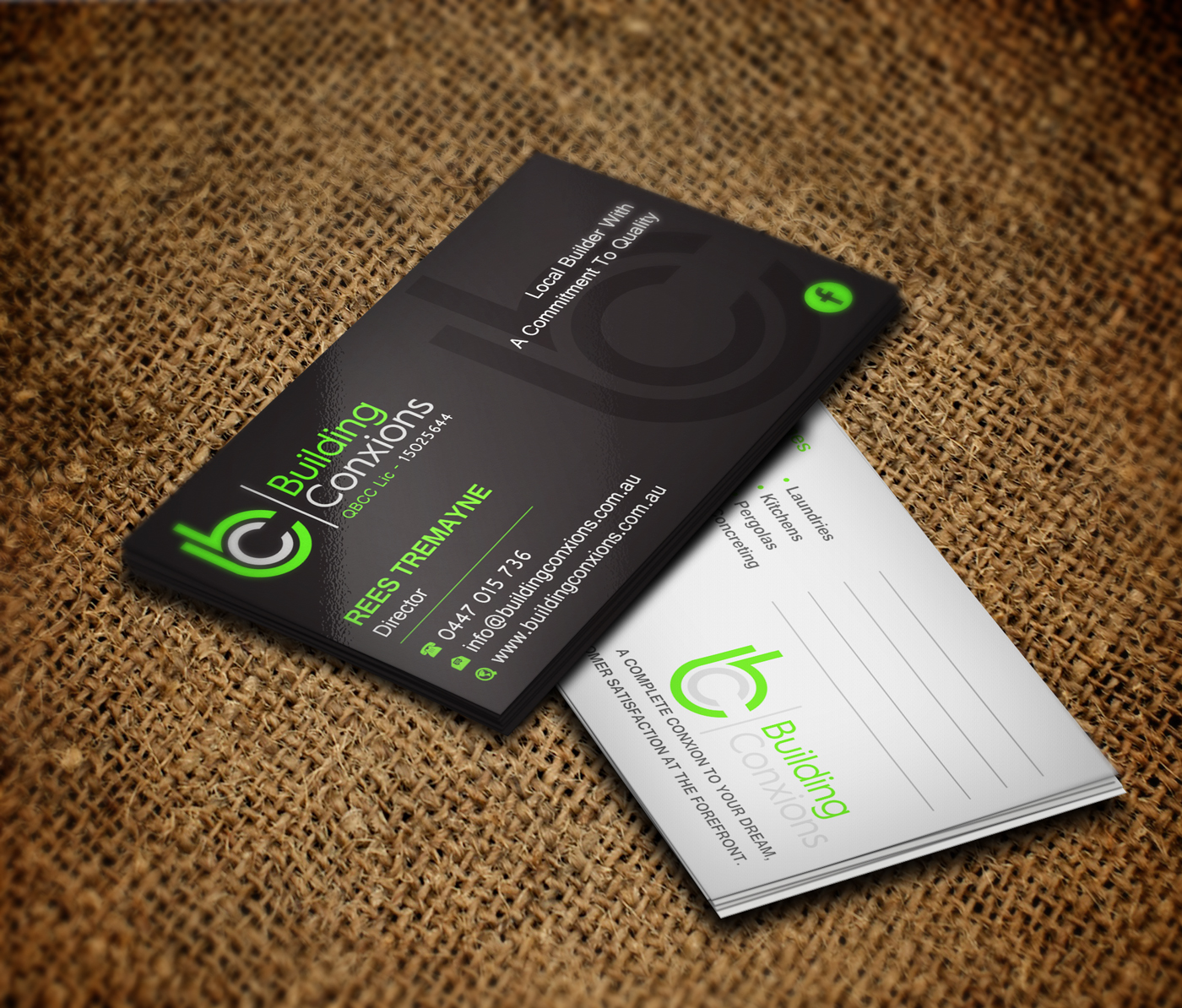 Business Card Design by SKETCH BOOK for Building Conxions | Design #11910099