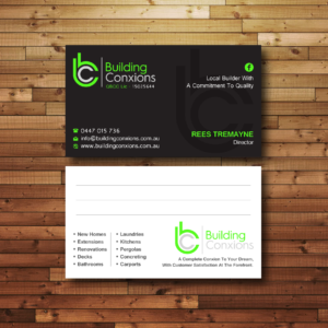 Business Card Design by SKETCH BOOK for Building Conxions | Design #11918821