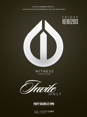 Diseño de Flyer por  D. Robinson para Guestlist | Diseño: #2364071