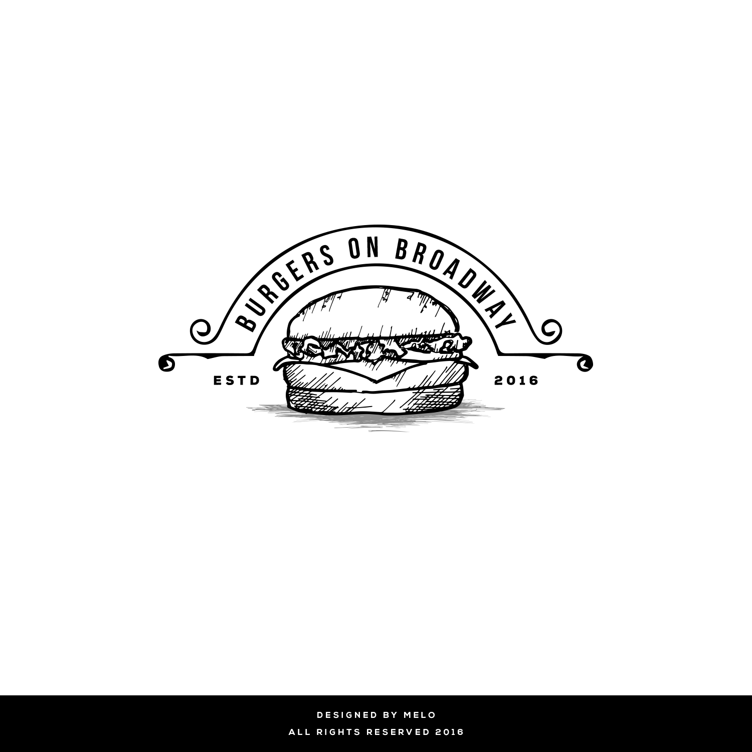 Logo Design by Dreams.MELO for Burgers on Broadway | Design #11888456