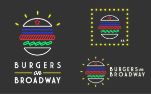 Logo Design by Emma Fran for Burgers on Broadway | Design: #11921871