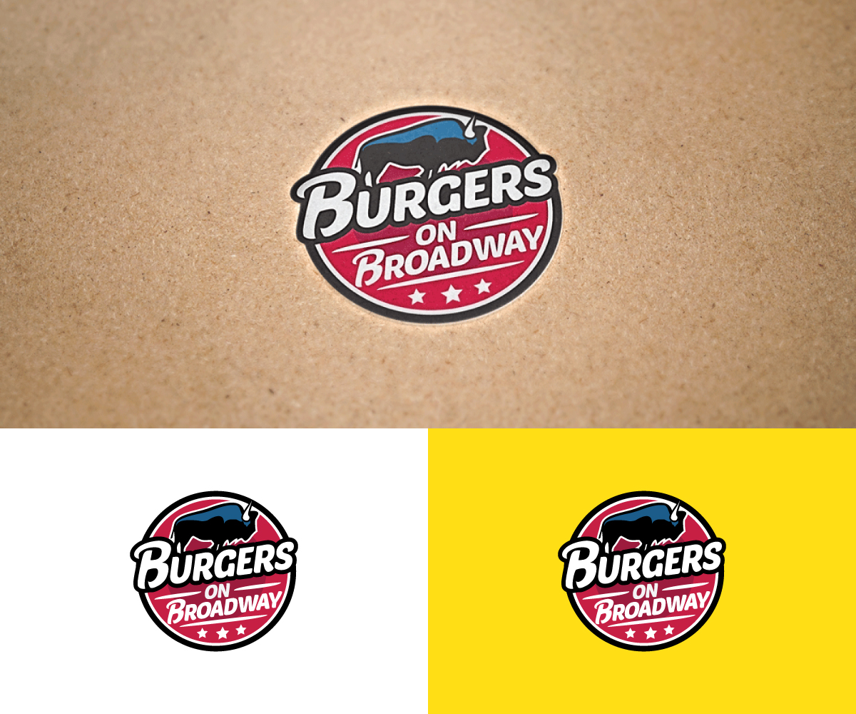 Logo Design by siamak for Burgers on Broadway | Design #11896787