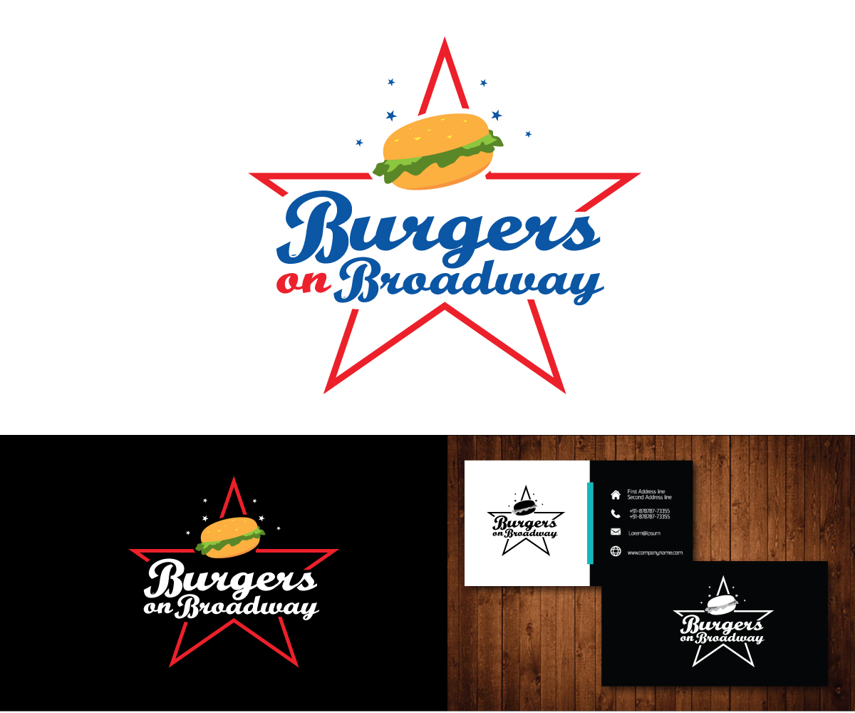 Logo Design by e-graphics for Burgers on Broadway | Design #11887248
