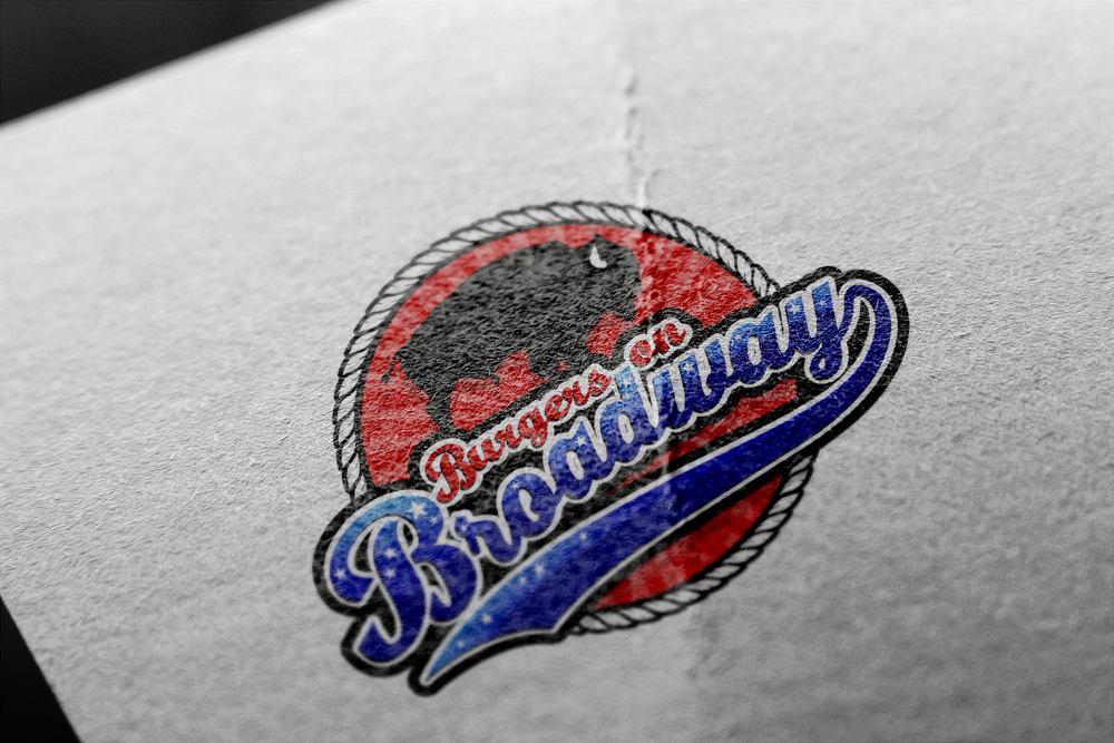 Logo Design by R.Bello for Burgers on Broadway | Design #11907230