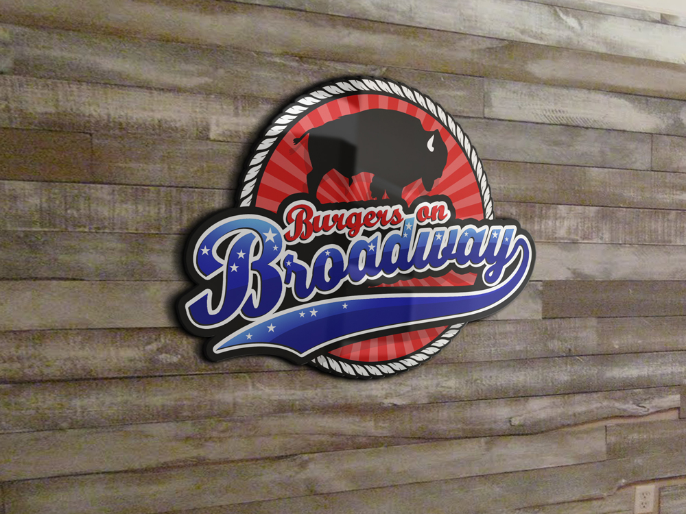 Logo Design by R.Bello for Burgers on Broadway | Design #11907231