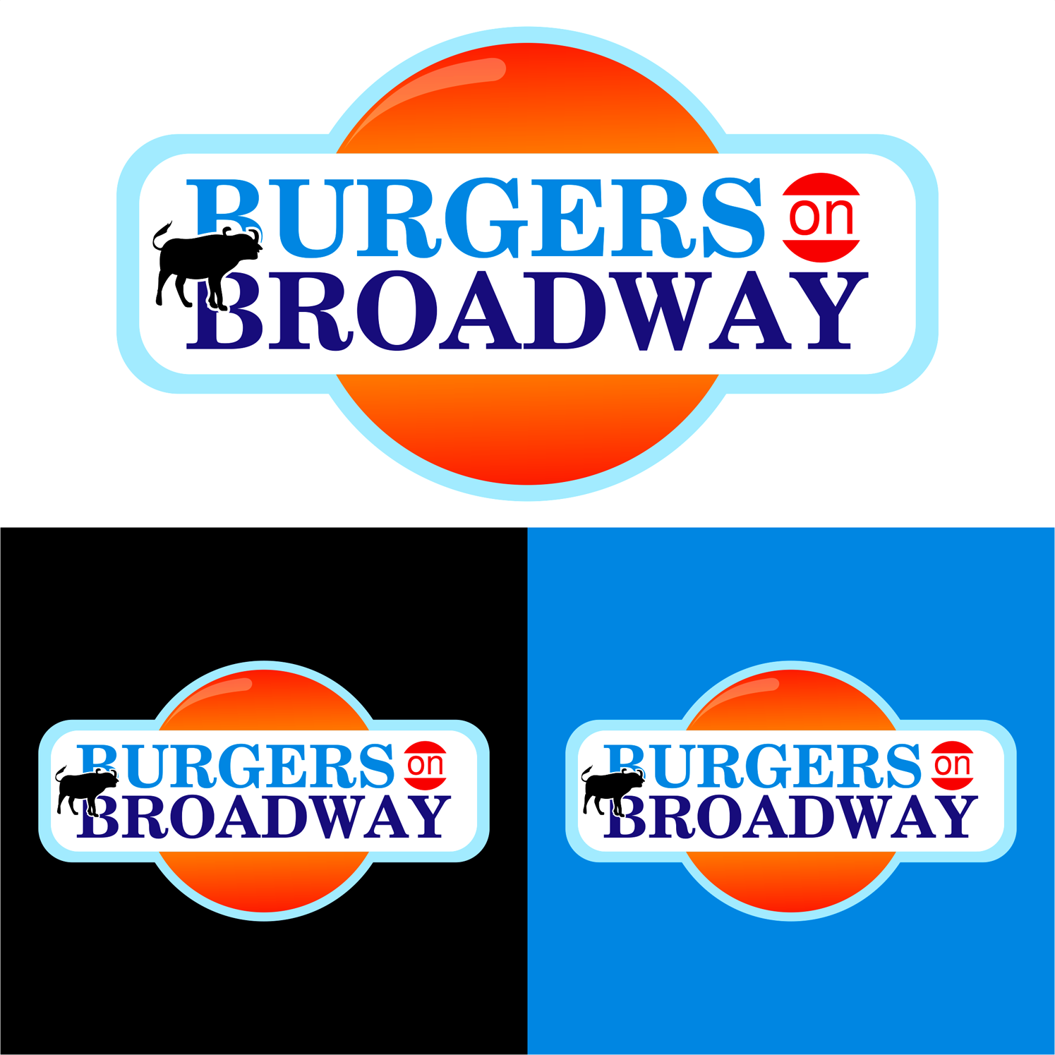 Logo Design by milky_way for Burgers on Broadway | Design #11897530